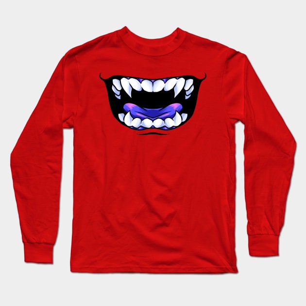 smiling mask mark2 Long Sleeve T-Shirt by spoilerinc